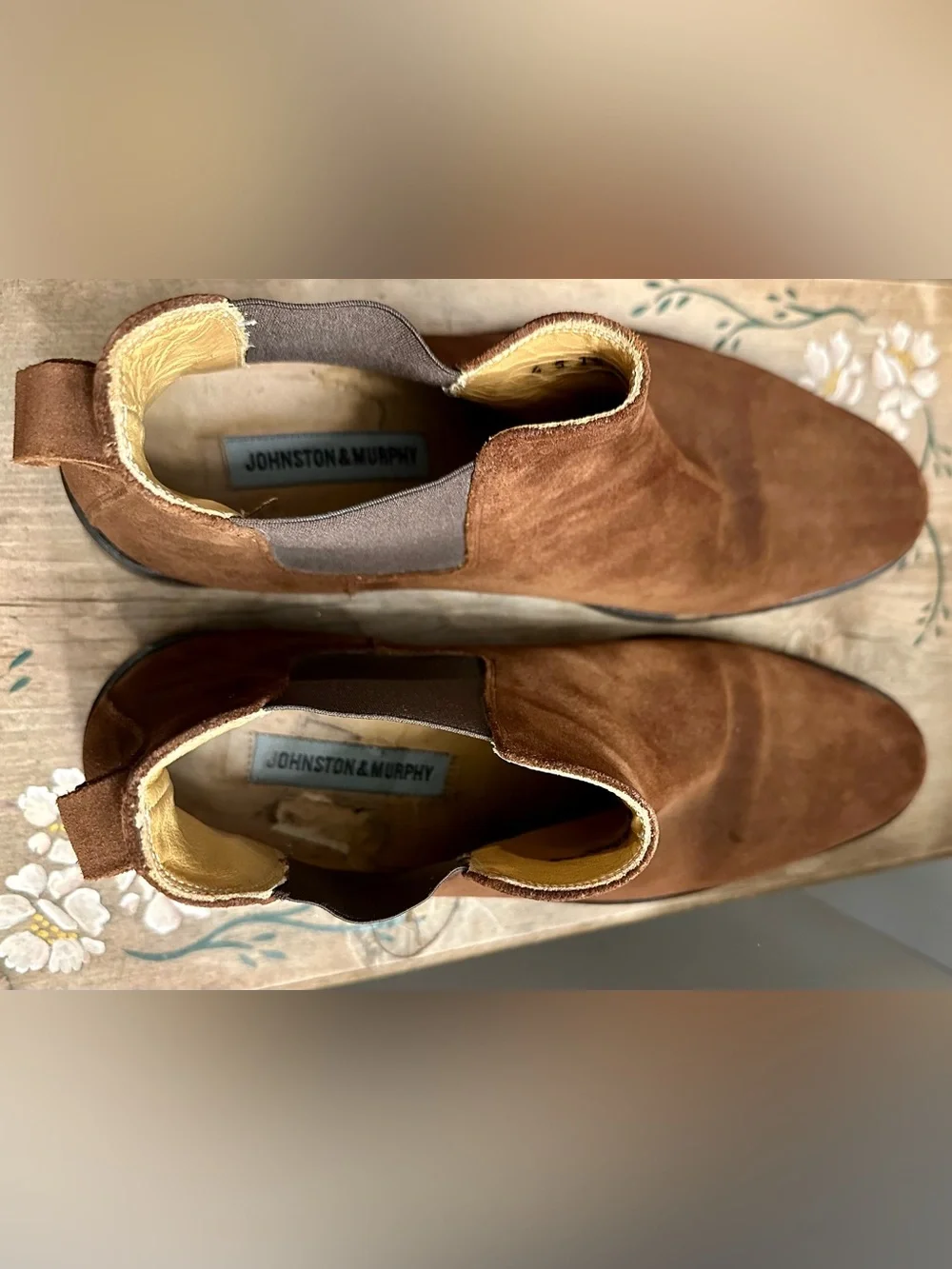 Brown Suede Chelsea Boots - Men
